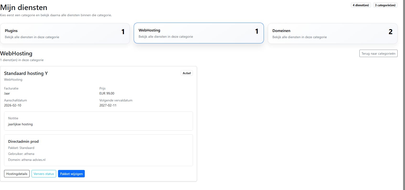 Klantenportaal en klantomgeving in twoManage